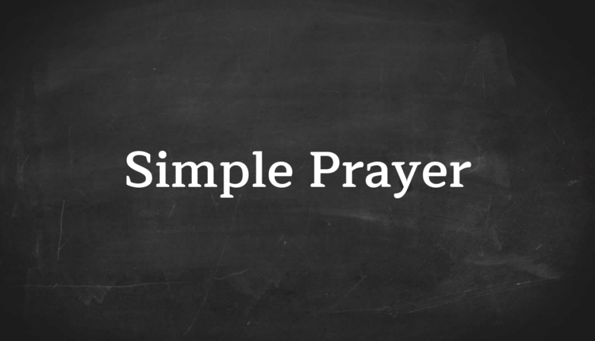 Simple Prayer-min